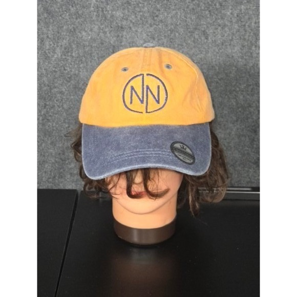 Time in Fashion Other - Time in Fashion NN Logo Baseball Cap Orange Blue Two Tone Adjustable Dad Hat